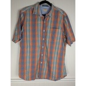 Tommy Bahama Jeans Island Crafted Shirt Mens Large Short Sleeve Button-Up